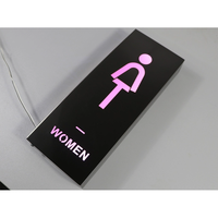 Bâtiment illuminé Mini panneau de signalisation Symbole de toilette unisexe Toilettes Signalisation de bureaux