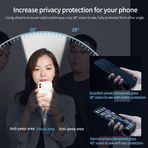 Nillkin miếng dán bảo vệ màn hình riêng tư cho iPhone 15 15Pro 15 plus 15 Pro Max Kính cường lực chống gián điệp, Công cụ lắp đặt dễ dàng - Product Image 4