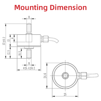 Dinamómetro sensor de fuerza de tensión y compresión T303