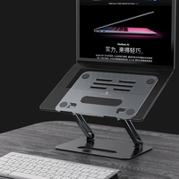 Boenruy P43 Ergonomische 360 ° Roterende Laptop Stand Notebook Verstelbare Hoogte Draagbare Aluminium Koeling Opvouwbare Computerhouder