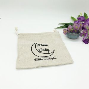 Sacs en coton biologique personnalisés avec logo, pochette de shopping, sac en toile à cordon, sac anti-poussière pour sac à main - Product Image 4