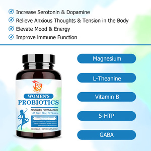Cápsulas de Probióticos para Mujer Más Vendidas con Vitamina B 5-HTP, Cápsulas Dietéticas Naturales para Aumentar la Serotonina - Product Image 2