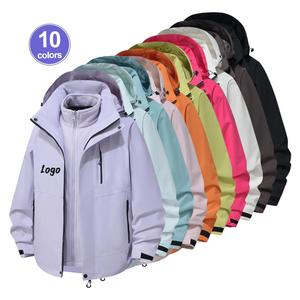 Removable Fleece Liner 3 In 1 Outdoor Windbreaker Graphene <b>Heating</b> Hiking <b>Jacket</b> With Custom Logo - Product Image 1