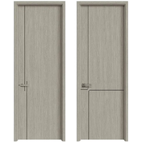 Porte de chambre d'hôtel fabriquée en Chine, design moderne, personnalisée, écologique, en aluminium et bois, compartiment étanche