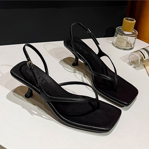 Nuovi Sandali Estivi da Donna con Tacco a Spillo, Comodi e Alla Moda, con Cinturino Posteriore e Punta Aperta - Product Image 3