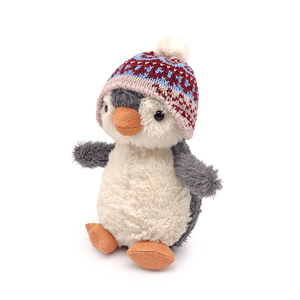 Peluche <span class=keywords><strong>pingouin</strong></span> personnalisée avec chapeau, poupée peluche pelucheuse et mignonne, pour cadeau de Noël des enfants, nouveau design - Product Image 5