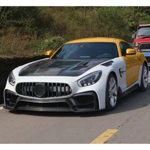 Kit de carrosserie IMP en fibre de carbone pour modification et amélioration de voiture, comprenant pare-chocs avant et arrière, lèvre de pare-chocs, jupes latérales et ailes pour Mercedes-Benz AMG GT 2015-2023 - Product Image 1