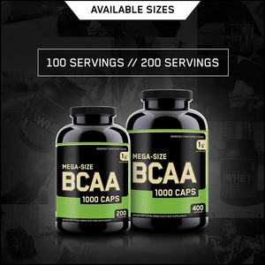 แคปซูลเพื่อเพิ่มน้ำหนัก1000มก. <span class=keywords><strong>BCAA</strong></span>, อะมิโนแอซิดก่อนออกกำลังกาย - Product Image 4