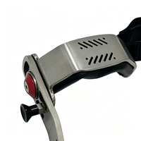 Poignée latérale réglable en acier pour câble, accessoire de machine à câble en acier pour exercices de levée latérale et entraînement des épaules et du haut du corps