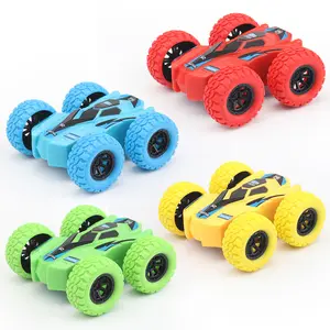 गर्म बेच बच्चों के डबल-पक्षीय वापस खींच स्टंट कार खिलौना 360 tumbling रोटेशन जड़ता बहाव कार मॉडल खिलौना