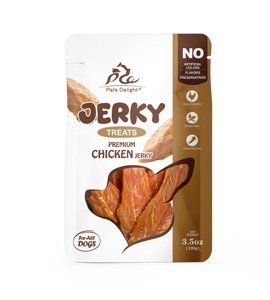 Pal's Delight Premium, Snacks de Pollo Seco Sin Granos para Perros, Snacks de Pechuga de Pollo Seca, Snacks Saludables para Perros con Alto Contenido de Proteínas - Product Image 1