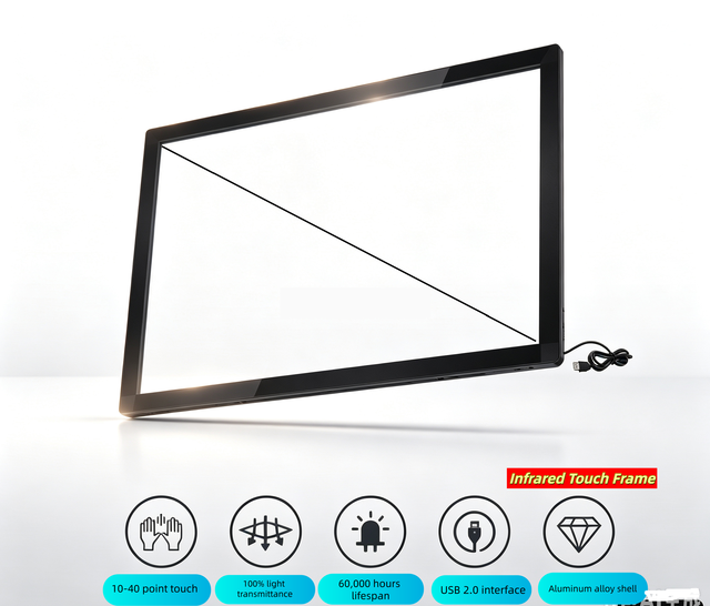 YINGTOUCH 40-Inch Universal Modified LED Frame Infrared Touch Screen Full-Size Customization USB New Business Use Display Device