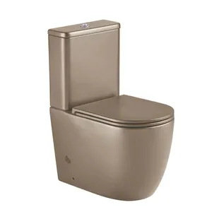 Modern Hot Selling Design Toilet Closet Bathroom WC P Trap Sanitary Ware Ceramic Two Piece Toilet With Seat Cover