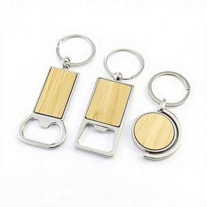 Custom Business Advertising <b>Gift</b> Halloween Holiday Pendant Engraved DIY Souvenir Promotional Wooden Beer Bottle Opener Keychain - Product Image 1