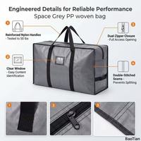 Sac en PP tissé réutilisable, écologique, durable et recyclable pour les courses au supermarché