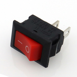 สวิตช์มินิ 2 ขา 10x15 มม. สีดำ เปิด-ปิด 6A 125V 3A 250VAC KCD1-101 สวิตช์โยก 10*15 มม. 2 ตำแหน่ง - Product Image 2