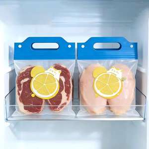 Reusable <b>Freezer</b> <b>Bags</b> Leakproof Food Storage Double-Sealed Sandwich Snack Vegetable Preservation Pouch Dishwasher Safe Home - Product Image 4