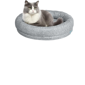 Hot Selling Luxe Pluche Pluizige Grote Donut Hond Bedden Ronde Wasbare Verwijderbare Hondenbedden Voor Honden Katten - Product Image 1