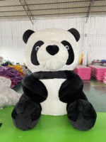 Poupée en peluche géante de 2m (6.5ft) personnalisée, ours panda gonflable, modèle publicitaire