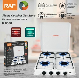 R.8506 Raf Chất Lượng Không Gỉ Sắt Máy Tính Để Bàn Đung Cooke Nhà Bếp Điện 3 Đầu Đốt Thủy Tinh Hàng Đầu Bếp Gas - Product Image 1