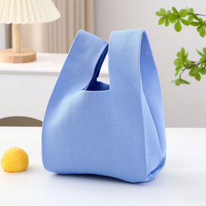 Sac à main mini tissé pour femmes avec poignée double usage pour le voyage, design ouvert - Product Image 2