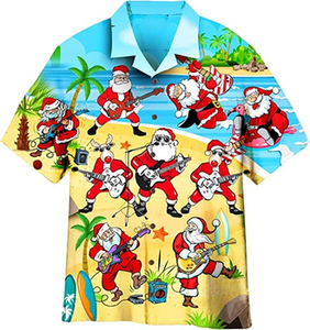 Fitspi Factory Direct 3D digitale stampato natale Casual camicia da <span class=keywords><strong>uomo</strong></span> maglietta all'ingrosso personalizzabile - Product Image 4