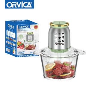 Hachoir Électrique Multifonctionnel 2L avec Bol en Verre pour Viande, Hachoir de Cuisine Domestique pour Viande Broyée - Product Image 4