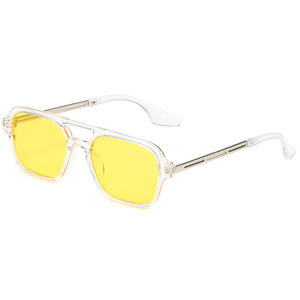 Gafas de Sol de Moda para Mujer 2026, Diseño de Metal, Doble Lente Brillante, Estilo Aviador, Gafas de Sol de Lujo - Product Image 3