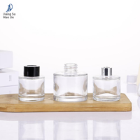 Bouteille en verre cylindrique vide pour aromathérapie sans flamme, bouteille d'aromathérapie extensible, ornement de bouteille d'aromathérapie domestique