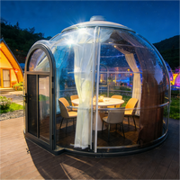Dôme transparent de luxe en polycarbonate pour hôtel, resort ou jardin – Maison bulle préfabriquée pour le glamping