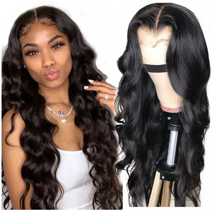 Pelucas al por Mayor, 100% Cabello Humano, Ondulado, con Frente de Encaje Transparente HD Original para Mujeres Negras - Product Image 2