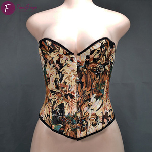 High Quality Vintage Lace-up <strong>Corset</strong> Snatch Me Slimming Bustier for Plus Size Modeladores with Breathable Feature - Product Image 1