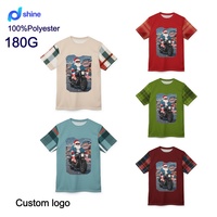 T-shirts de Noël Premium 100% Polyester Unisexe Homme Femme Imprimé Motif Séchage Rapide Respirant Anti-Plis Vintage Manches Courtes