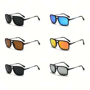 Gafas de Sol Deportivas Polarizadas con Lentes TAC y Logotipo Personalizado 2025, para Hombre y Mujer, Protección UV400, Aleación, Doble Puente, Cuadradas - Product Image 3