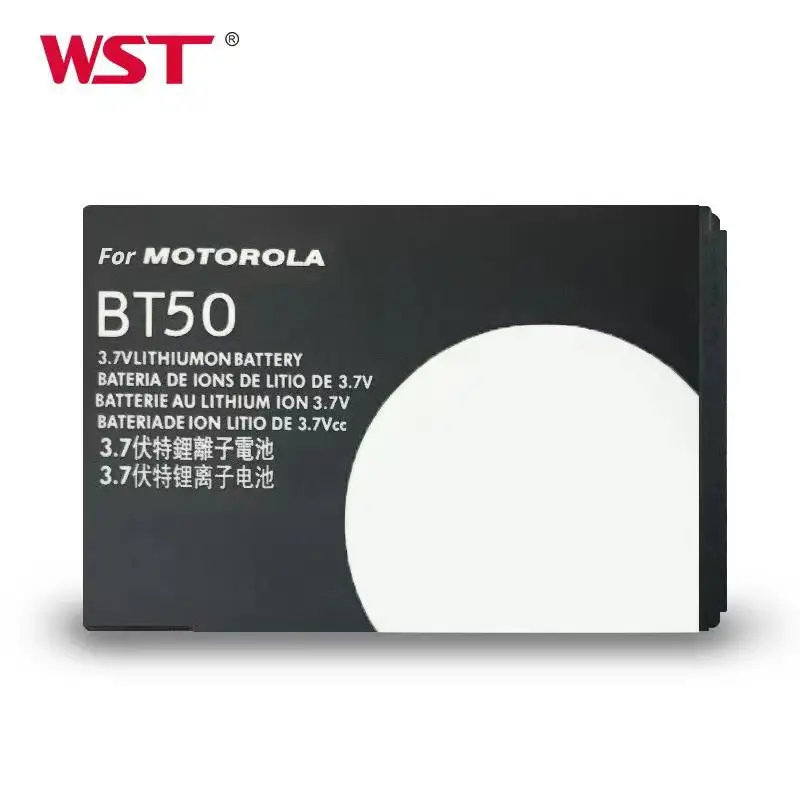 WST Hot sell 0 cycle 850mAh smartphone battery for motorola battery BT50