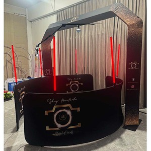 Cabina de Fotos FTL 360 con Cubierta de Vidrio, Cámara de Video Portátil Inalámbrica con Rotación Automática para Selfies, Control Remoto para Smartphones, Instantánea - Product Image 2