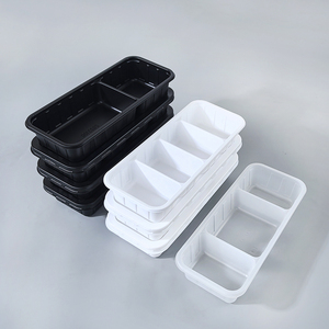 Dùng Một Lần Hộp Ăn Trưa Từ 1 Để 4 Ngăn Microwavable Takeaway Hình Chữ Nhật Nhựa Takeout Hộp Thức Ăn Nhanh Container Với Nắp - Product Image 2