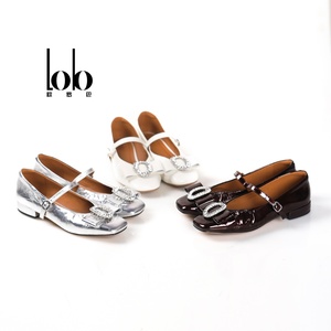 Chaussures <span class=keywords><strong>Femme</strong></span> Printemps 2026 à Boucle Réglable, Décoration Strass, en Cuir Véritable Souple et Confortable, Talon Carré - Product Image 3
