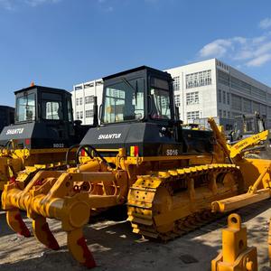 Shantui SD16 Bulldozer de Orugas, Maquinaria de Movimiento de Tierras, Equipo de Construcción Anfibio, Amarillo - Product Image 4