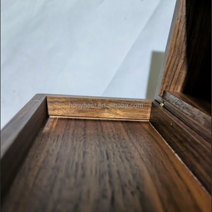 Mini cadre photo en bois, boîte musicale, urnes commémoratives magnétiques en bois pour animaux de compagnie, boîtes <span class=keywords><strong>à</strong></span> souvenirs en noyer avec couvercle <span class=keywords><strong>à</strong></span> charnière pour cadeau - Product Image 6