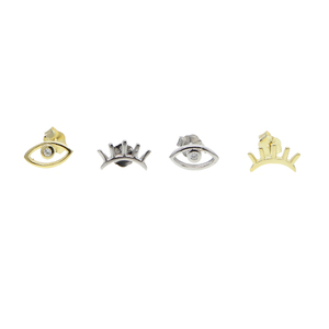 Promotion : Boucles d'oreilles œil de chat 10 mm au design simple et de haute qualité pour femme – Bijoux tendance - Product Image 6
