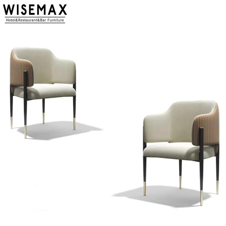 Wisemax đồ nội thất hiện đại ánh sáng sang trọng khung gỗ rèn Ghế ăn cho nhà và khách sạn đồ nội thất nhà hàng