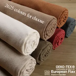 2024 Hot Selling Oeko-tex Flax Printed Pure Wholesale 100% Linen Fabric For Clothing