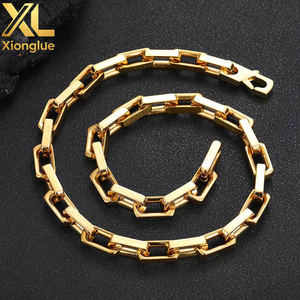 Parure de bijoux étanche en acier inoxydable avec bracelet épais en bambou et clips, boucles d'oreilles épaisses style hip-hop et collier – Cadeau idéal - Product Image 3