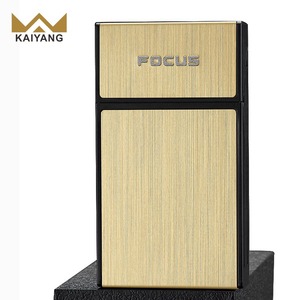 KY Portable 20 Bâtons Cigarettes Poche Rechargeable Briquet Électrique En Alliage De Zinc Cigarette Boîte Fumer - Product Image 5