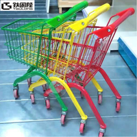 Troli Anak Bayi Warna-warni Anak-anak, Keranjang Pintar untuk Pusat Belanja