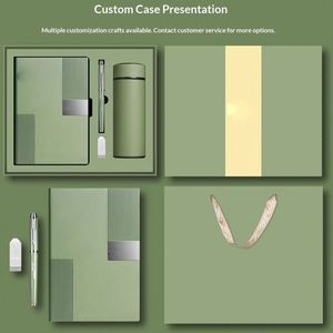 Carnet A5 en cuir PU de luxe personnalisé, relié cousu, avec coffret cadeau de papeterie d'entreprise – Vente en gros promotionnelle - Product Image 2