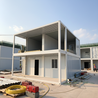 TOPPRE-Villa Conteneur Modulaire 3 Chambres à Coucher Maison Préfabriquée 2 Étages Mini Maisons Mobile Maisons Conteneur de Luxe Détachables