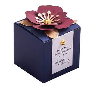 Cajas de Regalo Ecológicas Personalizadas para Dulces con Flores - Product Image 3