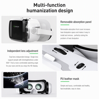 Expérience d'immersion audiovisuelle 3D, boîte VR, volume réglable, casque de réalité virtuelle, lunettes VR intelligentes avec iOS Android
